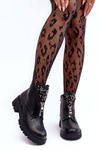 Low Embellished Leather Boots With Zipper Black Escika