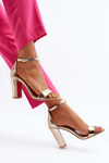 Golden Platform Sandals Thakko