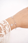 Women's Bracelet Celebrity Silver Clover Oreo