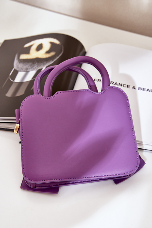 Small Bag With Bow Purple Nesehe