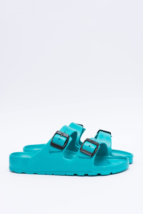 Klapki Damskie Lekkie Ogrodowe Turkusowe