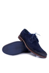 Men's Casual Leather Shoes Nikopol Navy Blue Lajos
