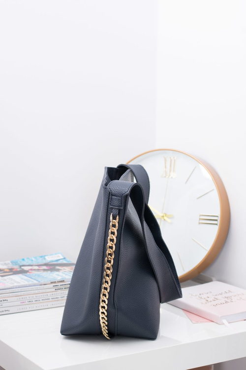 Navy Blue Women's Handbag A4 Shopper Bag