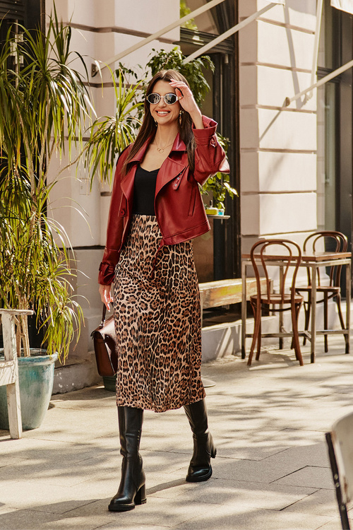 Skórzane Eleganckie Kozaki Do Kolana Na Obcasie Słupku Ocieplane D&A CR42-118 Czarne