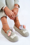 Women's Slippers With Hearts Green Alasca 