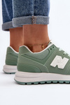 Sneakersy Buty Sportowe Damskie Zielone Lifari LY085