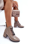 Low Laced Boots SBarski MR870-66 Dark Beige