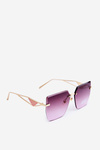 Women's Sunglasses with Gradient Gold-Pink Lenses