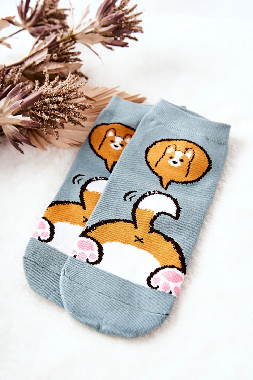 Socks Feet Fox Blue