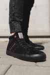 Men's Sneakers Cross Jeans High Leather Suede Black EE1R4057C