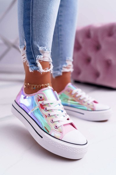 Women's Sneakers Transparent Pink Miltown