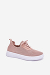 Fabric Slip-on Sports Shoes On Platform Women's Pink Kalyra