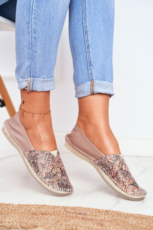 Women's Maciejka Leather Ballerinas Beige 01930-59/00-0