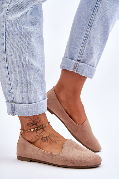 Classic Suede Ballerinas Beige Nash