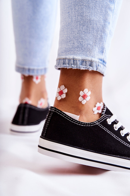 Women's Classic Sneakers Black Be Mine