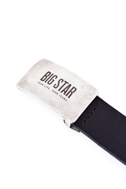 Leather Men's Belt Big Star HH674119 Black