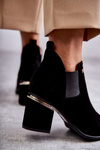 Suede Boots On High Heel Laura Messi 2506 Black