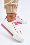 Women's Low Sneakers With Jets White-Pink Demira