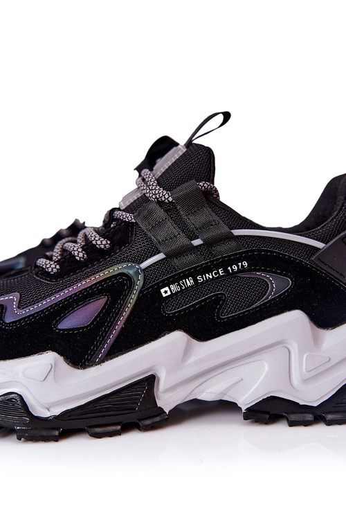 Męskie Sportowe Buty Sneakersy Big Star II174044 Czarne