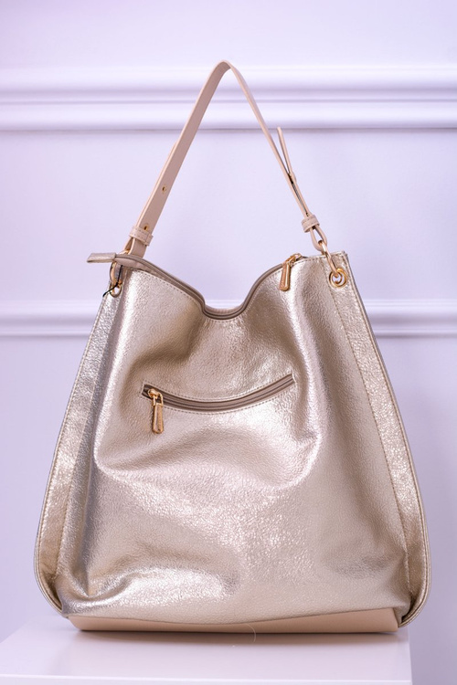 Monnari Gold Shopper Bag BAGA750