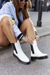Women's High Chelsea Boots White Nemoreva