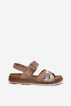 Ladies Sandals With Buckle Beige Inblu GS000056