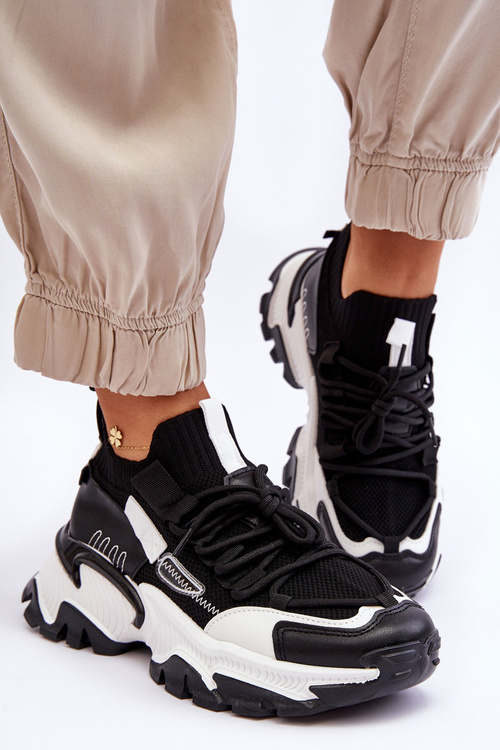 Women's Sock Sneakers Black Keaton