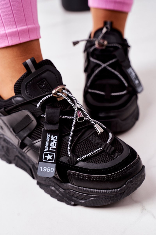 Women's Sport Shoes Sneakers Black Far Away