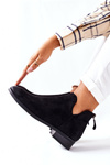 Women's Suede Boots Warmed Black Joaliene