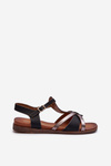 Women's Flat Sandals Made of Eco Leather Sergio Leone SK071H Black