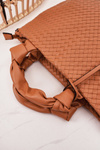 Women's Braided Shopper Bag NOBO NBAG-K1320 Brown