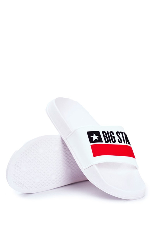 Men's Slides Big Star White GG174938