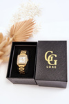Women's GG Luxe Gold Zirconia Waterproof Watch