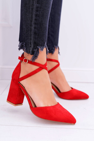 Women's Stiletto pumps Red Traffic