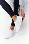 Damskie Sportowe Buty Slip-on Białe Be Stretchy