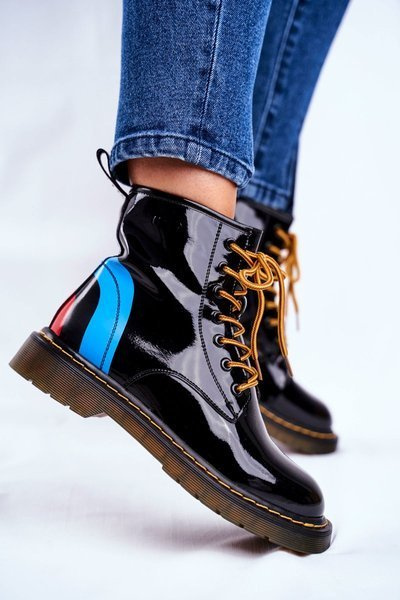 Women’s Flat Hiking Boots Goe Leather Black GG2N3056