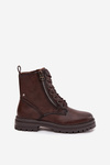 Women's Work Boots Lined Chocolate Ivonelle