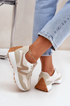 Women's Sports Sneakers Beige Britma