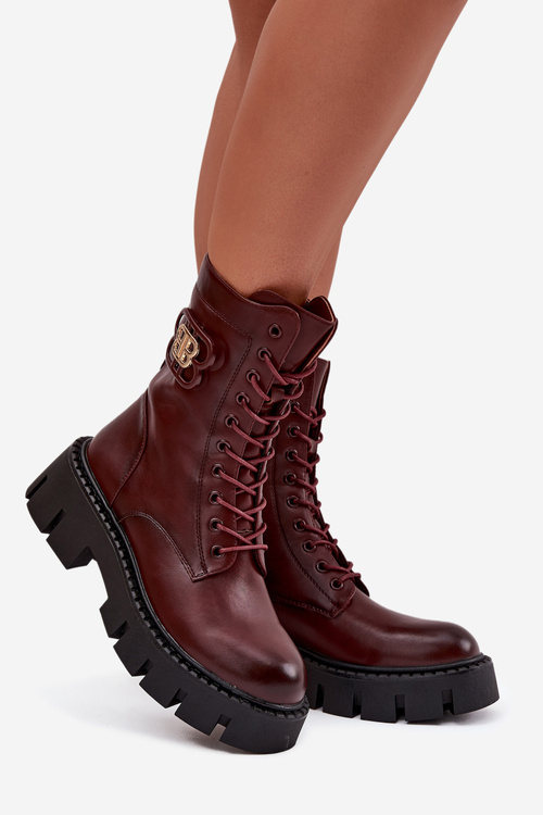 Insulated workery women's with ornament Bordeaux Melisse