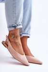 Women's Suede Ballet Flats Pink Kenra