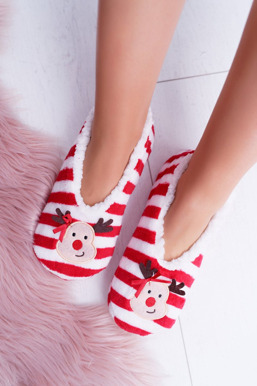 Home Women's SOXO Christmas Reindeer Ballerinas