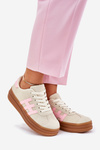 Womens Sneakers On Platform Beige Syliyana