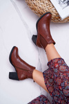 Women's Heeled Boots Brown Ergost