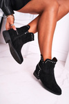 Women’s Boots On Flat Heel Black Autumn Vibes