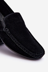 Men's Classic Suede Loafers Black Felixo