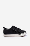 Children's Low Velcro Sneakers Black Dilan