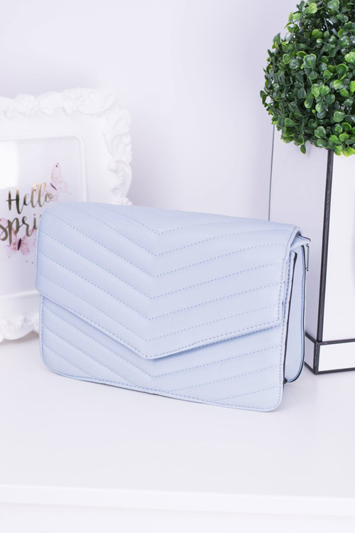 Classic Quilted Blue Handbag