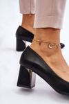 Elegant Pumps On A Heel Black Emma