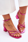 Fashionable High Heel Sandals Fuchsia Felisa
