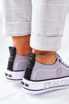 Tenisówki Trampki Platforma BIG STAR Szare II274023
